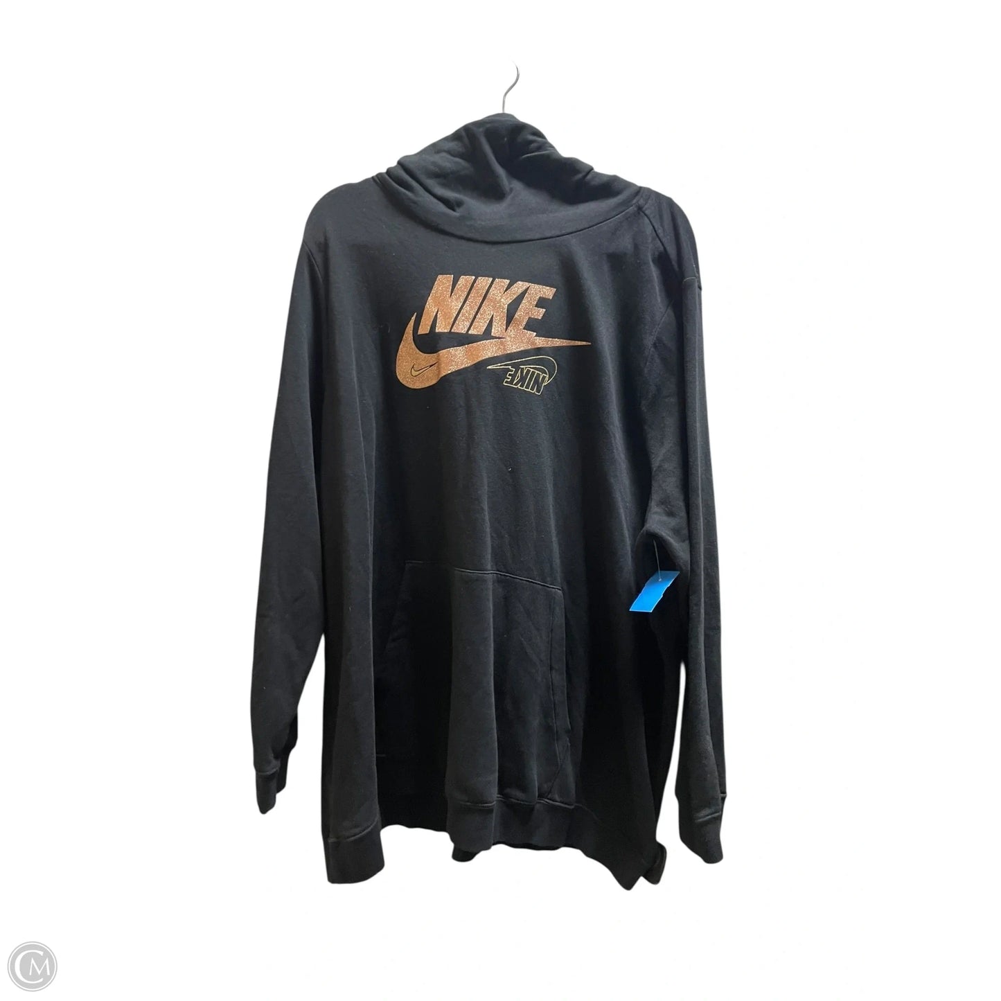 Sweatshirt Hoodie By Nike Apparel In Black, Size: 3x