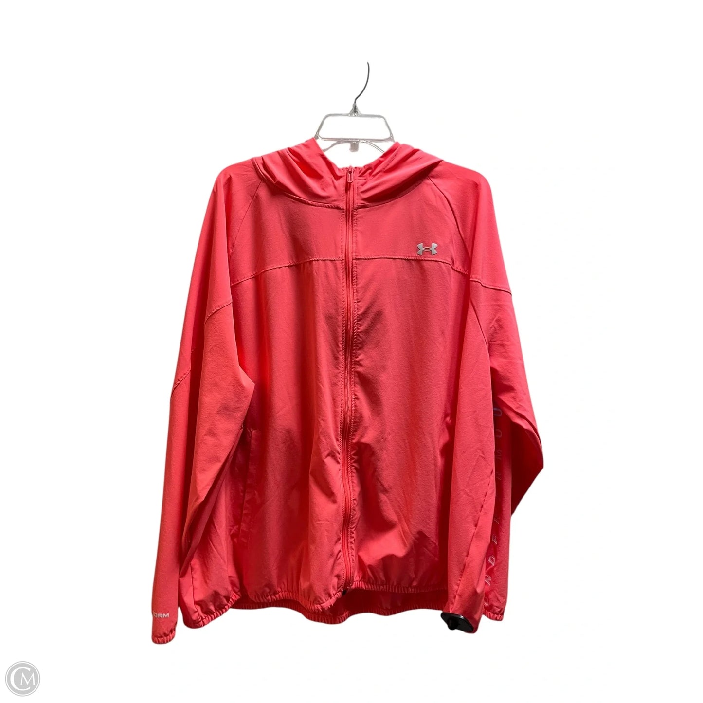 Athletic Jacket By Under Armour In Pink, Size: 2x