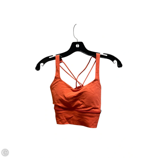 Athletic Bra By Lululemon In Orange, Size: 2