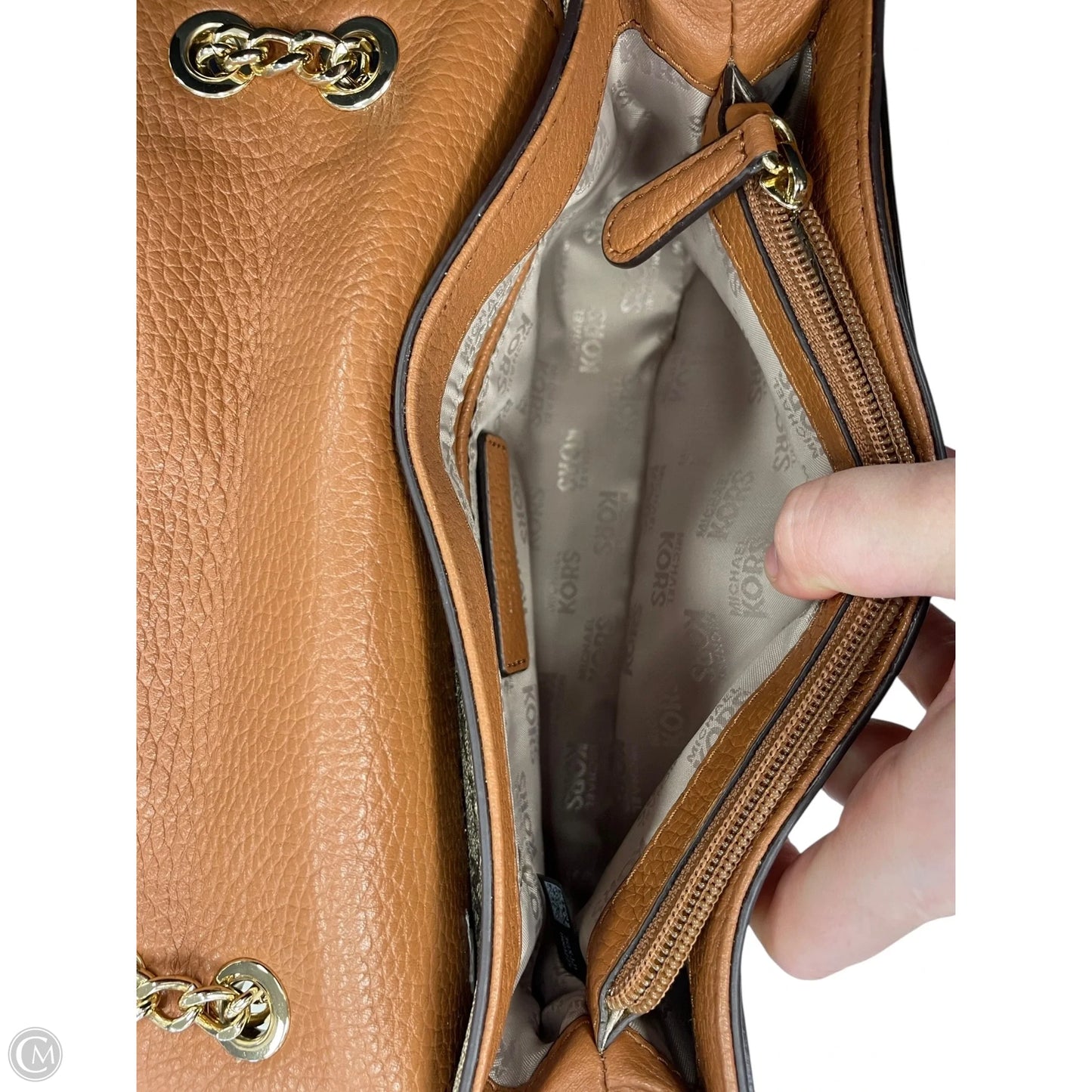 Crossbody Designer By Michael Kors, Size: Medium