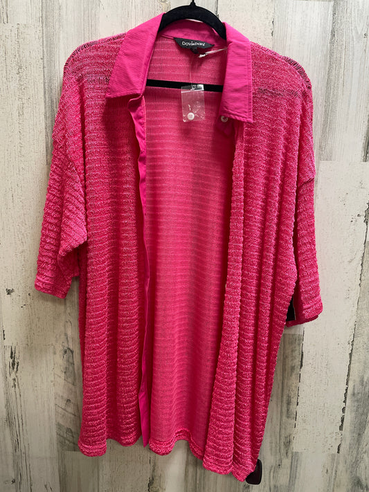 Pink Top Short Sleeve Davi & Dani, Size 1x