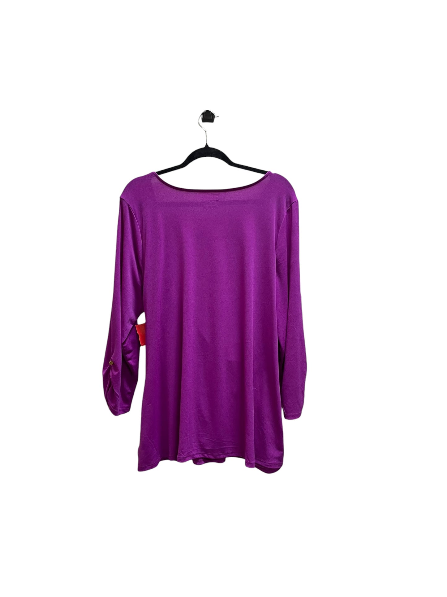 Top Long Sleeve By Lane Bryant In Purple, Size: 3x