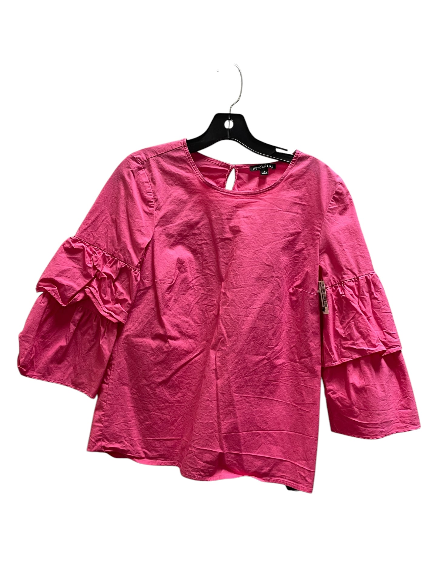 Top Long Sleeve By J. Crew In Pink, Size: S