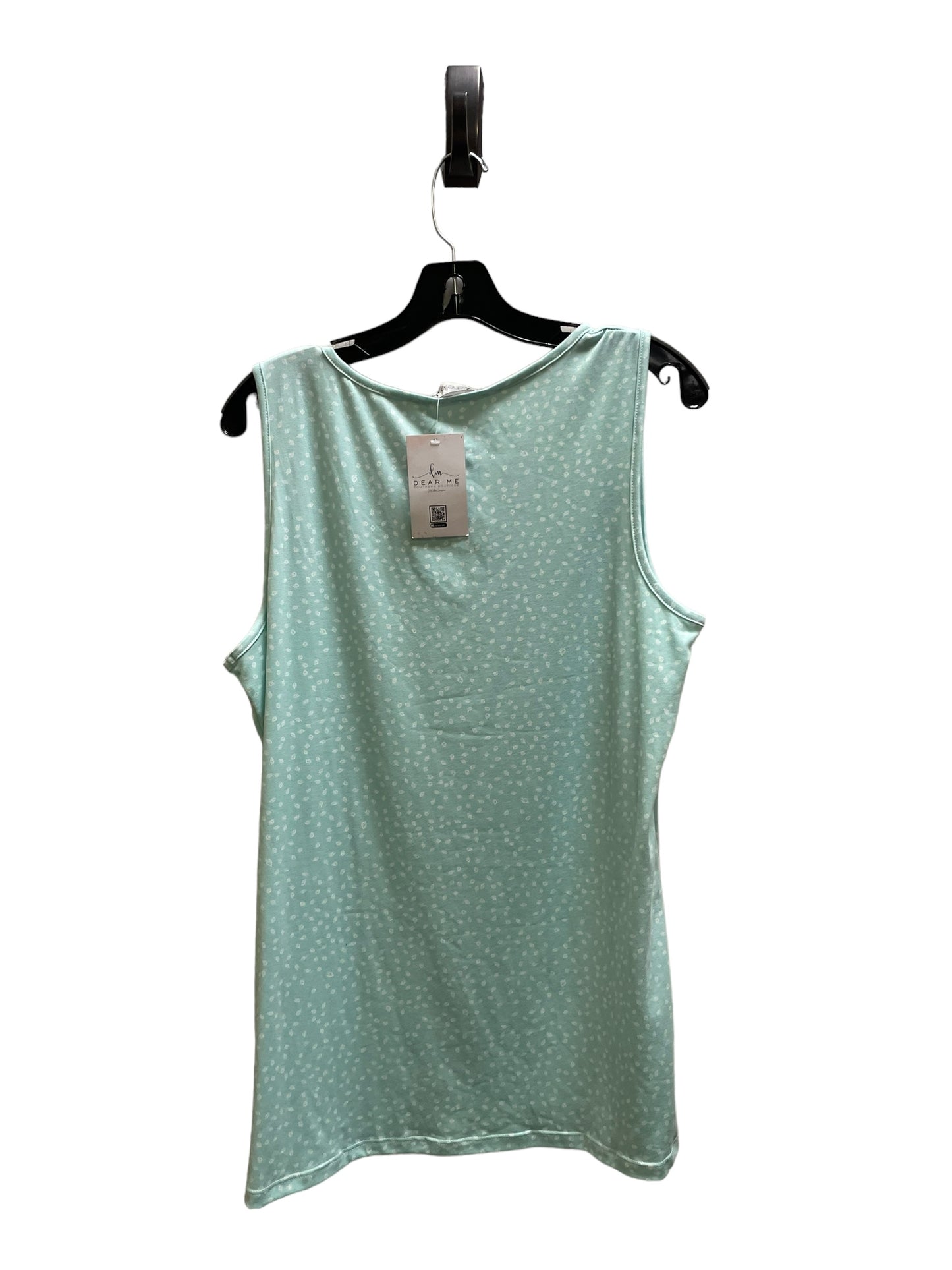 Top Sleeveless By Clothes Mentor In Teal, Size: 1x