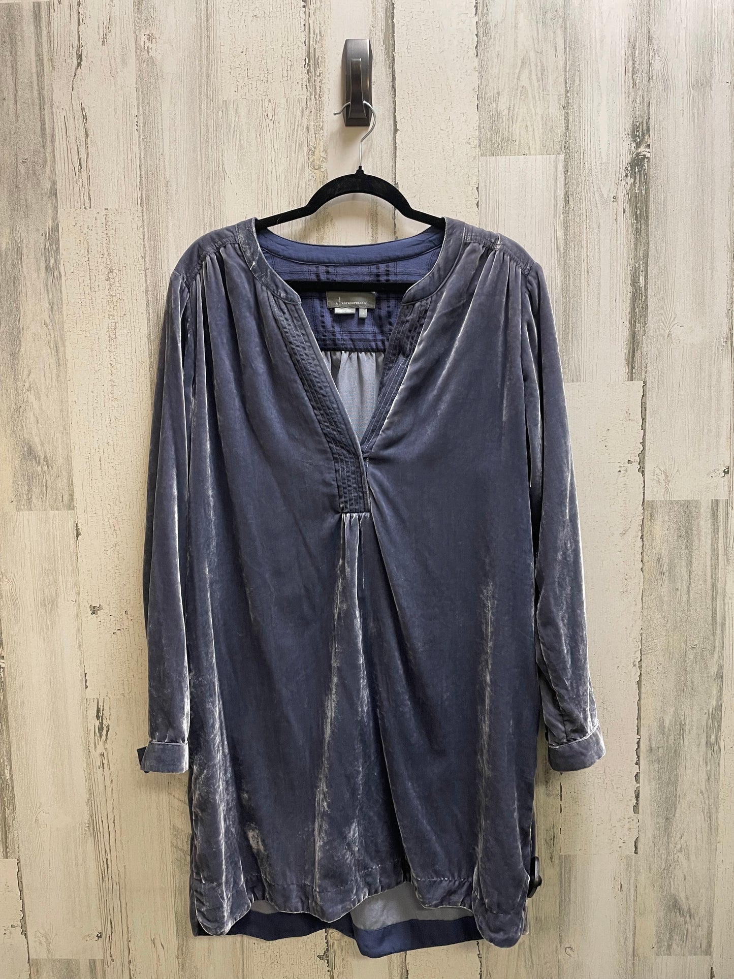 Dress Casual Midi By Anthropologie In Blue, Size: S