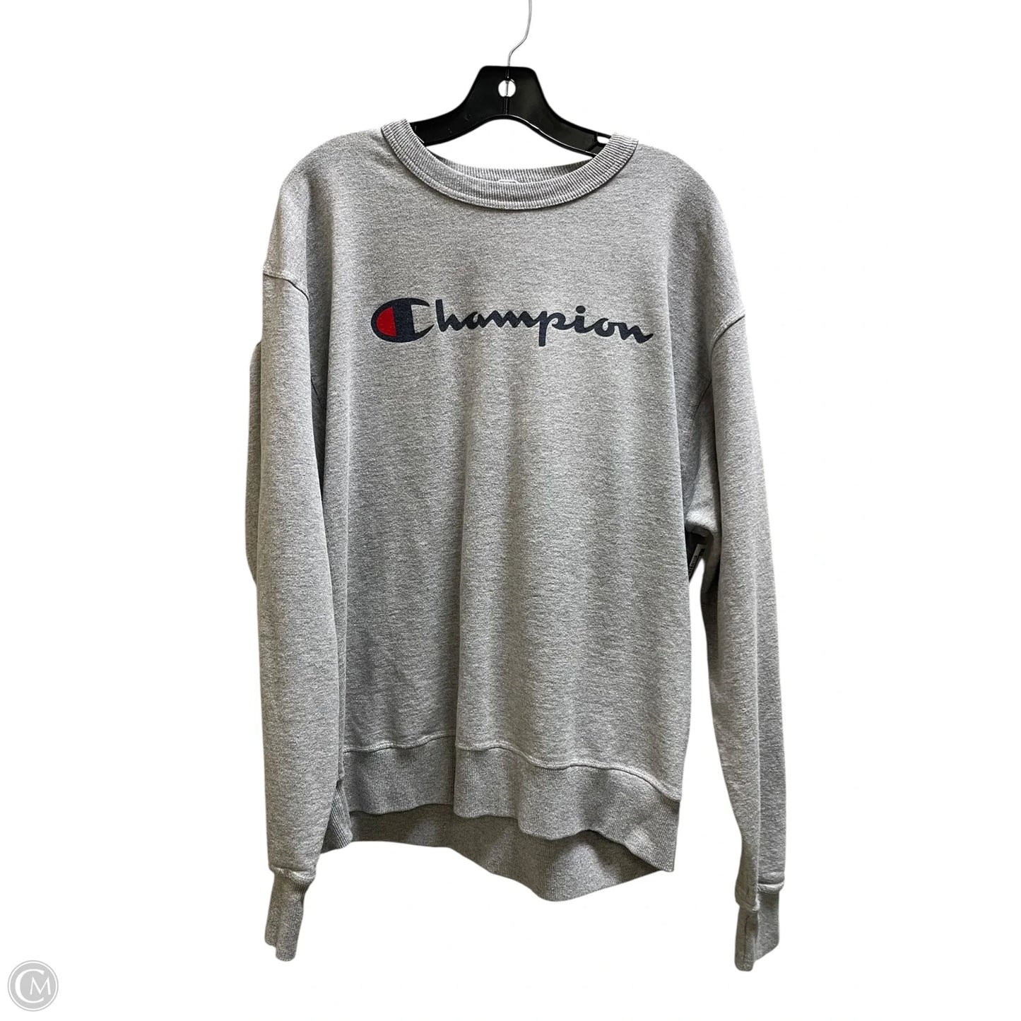 Sweatshirt Crewneck By Champion In Grey, Size: L