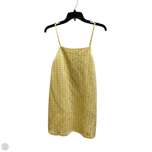 Dress Casual Short By Zara In Yellow, Size: Xs