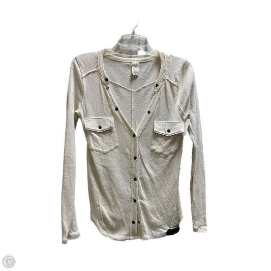 Top Long Sleeve By We The Free In Cream, Size: S