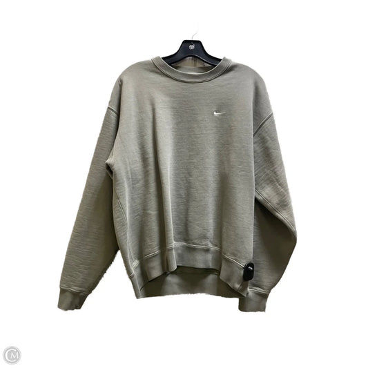 Sweatshirt Crewneck By Nike In Green, Size: S
