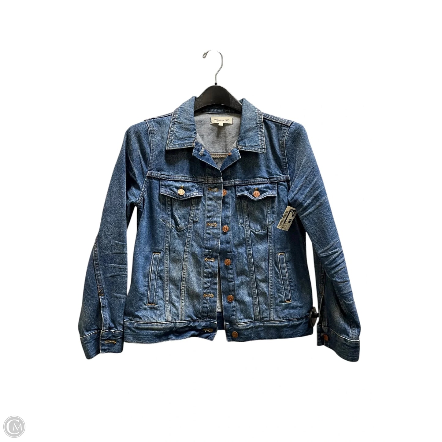 Jacket Denim By Madewell In Blue Denim, Size: M
