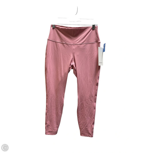 Athletic Leggings By Lululemon In Pink, Size: 12