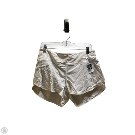 Athletic Shorts By Lululemon In White, Size: 10