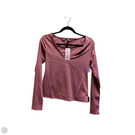 Top Long Sleeve By Wild Fable In Pink, Size: M