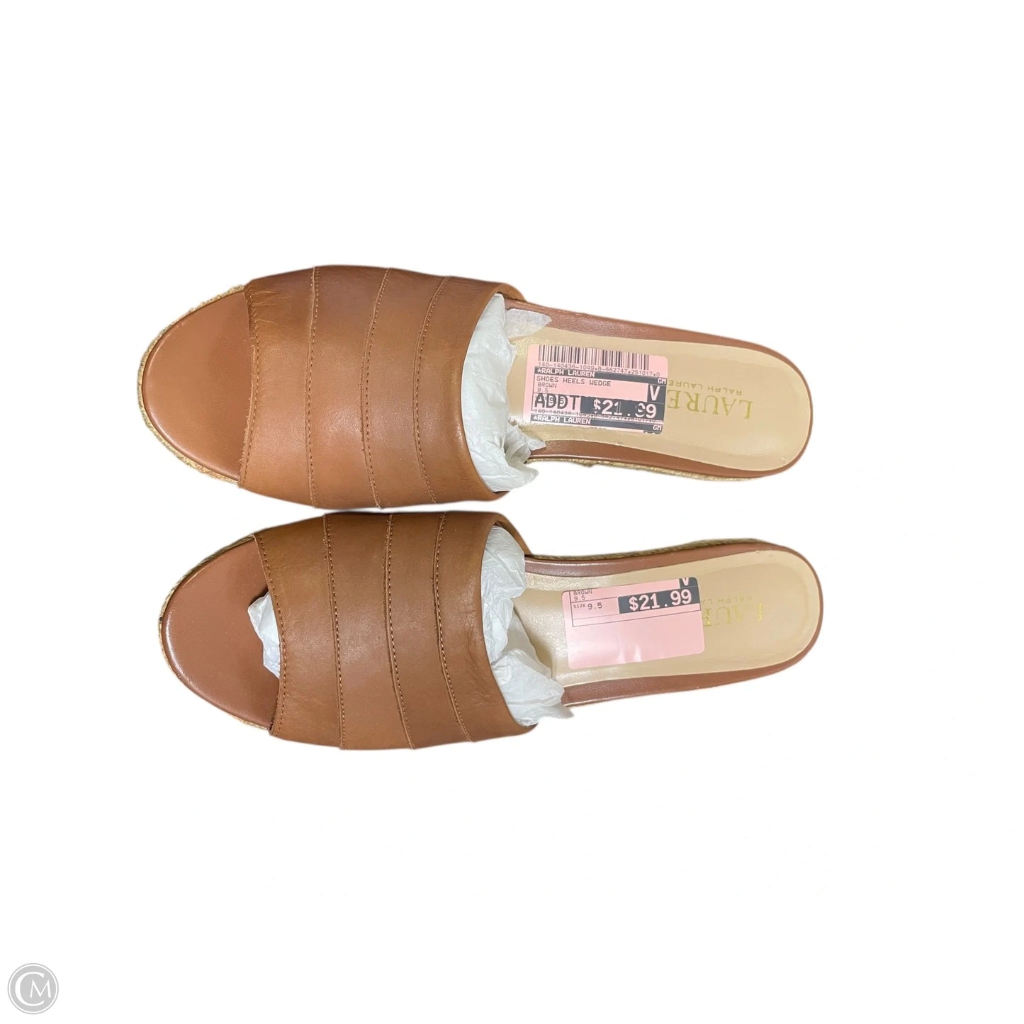 Shoes Heels Wedge By Ralph Lauren In Brown, Size: 9.5