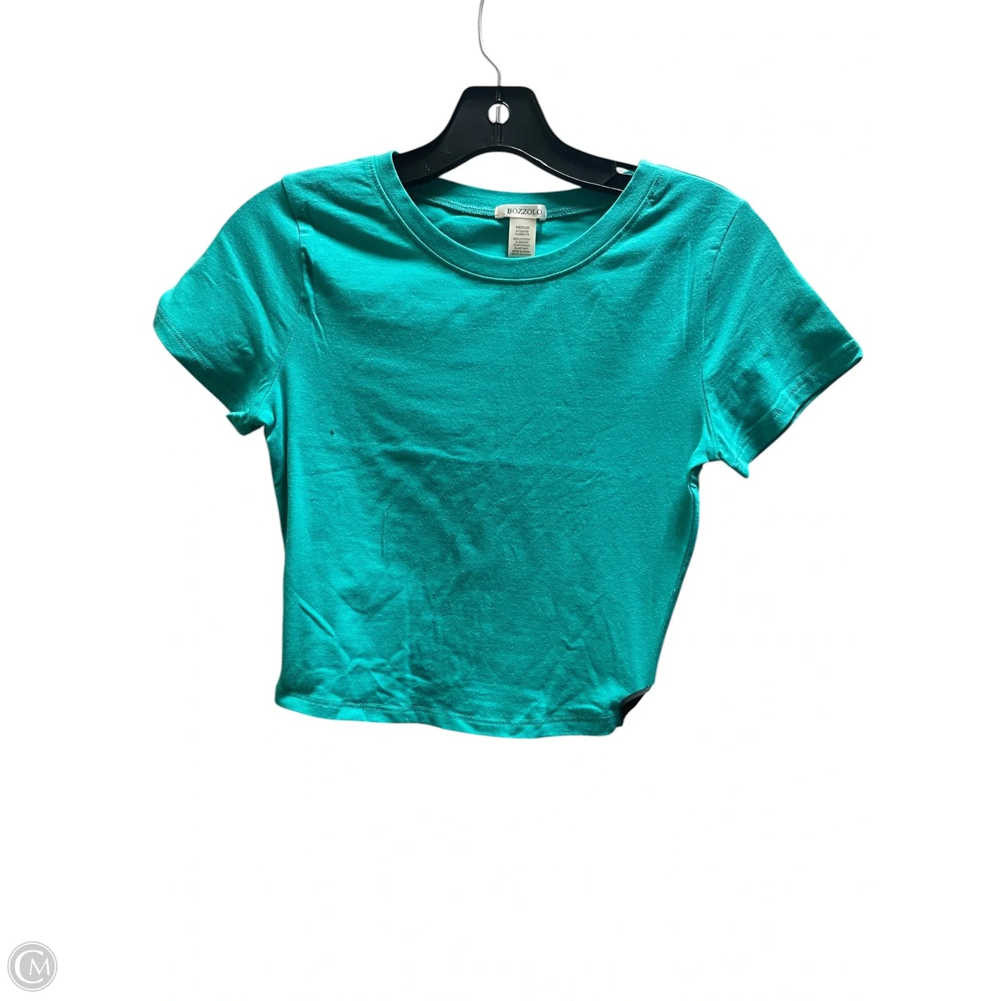 Top Short Sleeve By Bozzolo In Green, Size: M