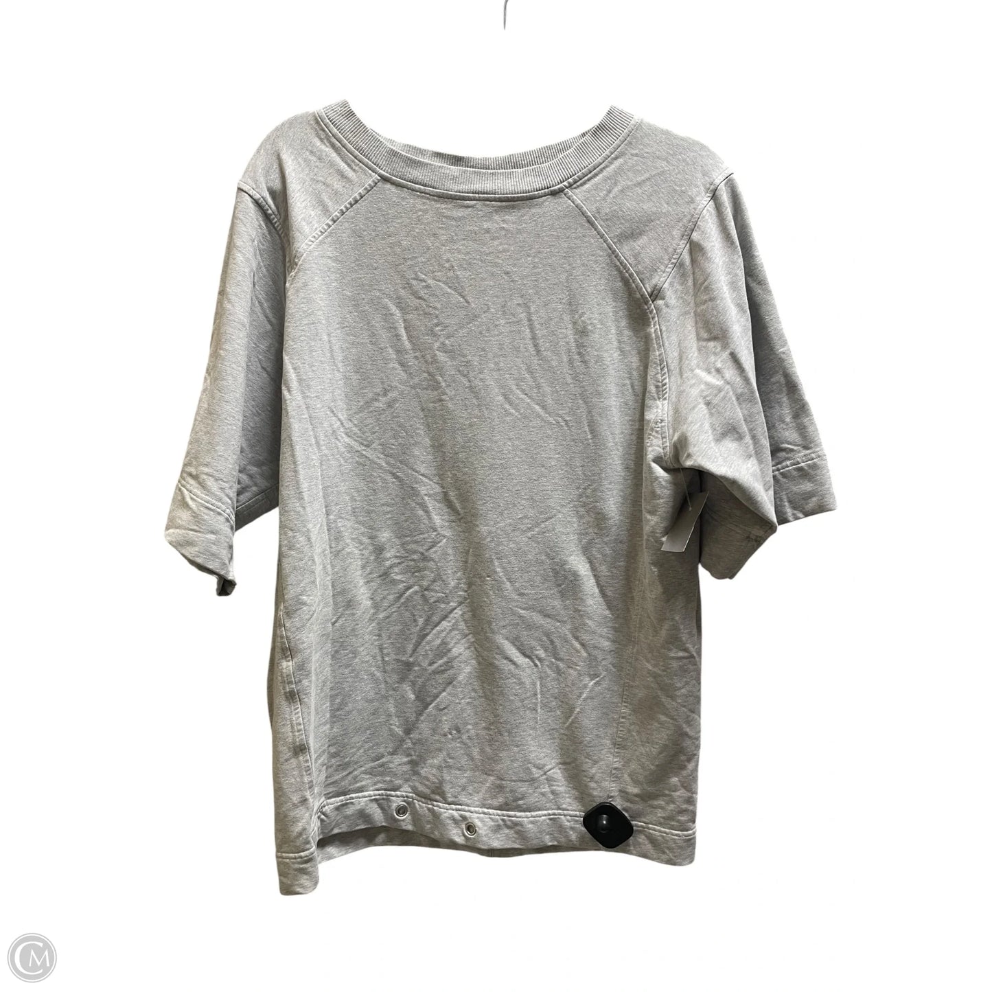 Top Short Sleeve By Lululemon In Grey, Size: M