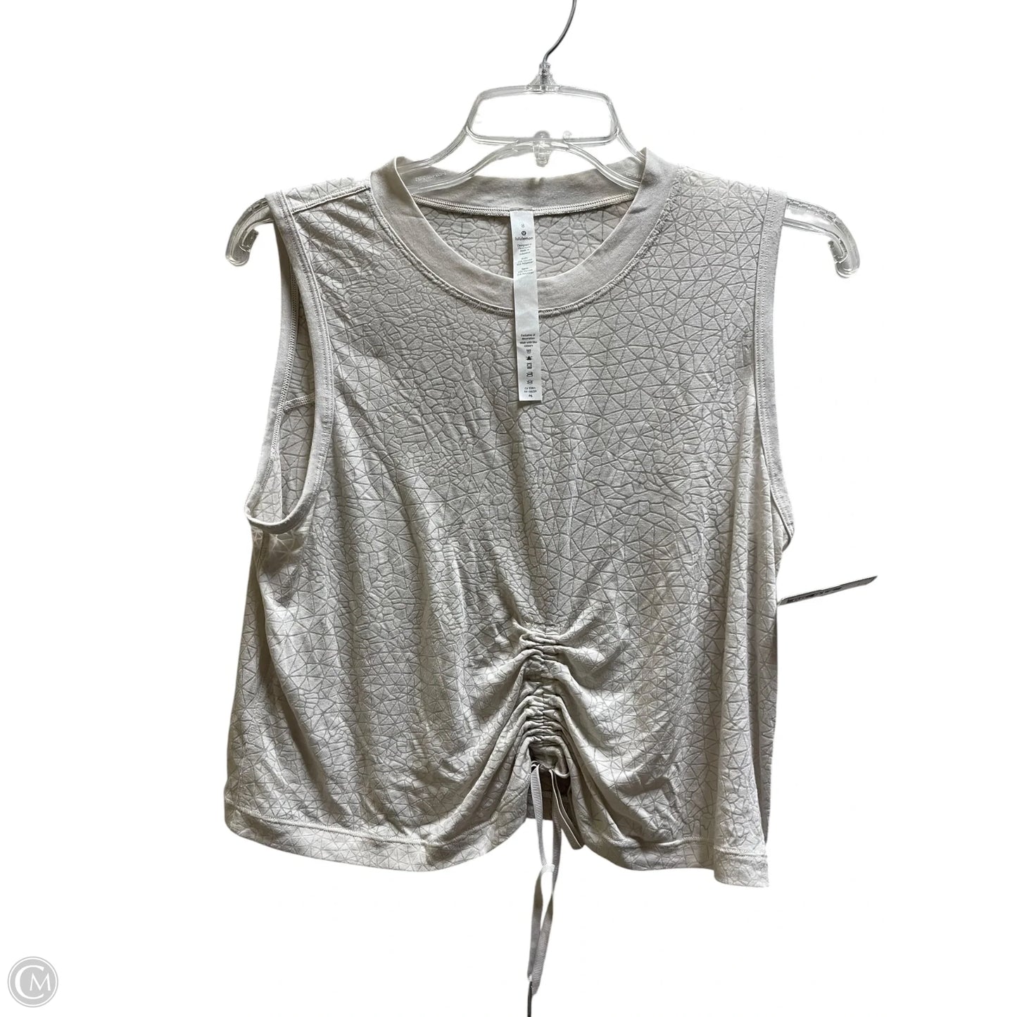 Athletic Tank Top By Lululemon In White, Size: 8