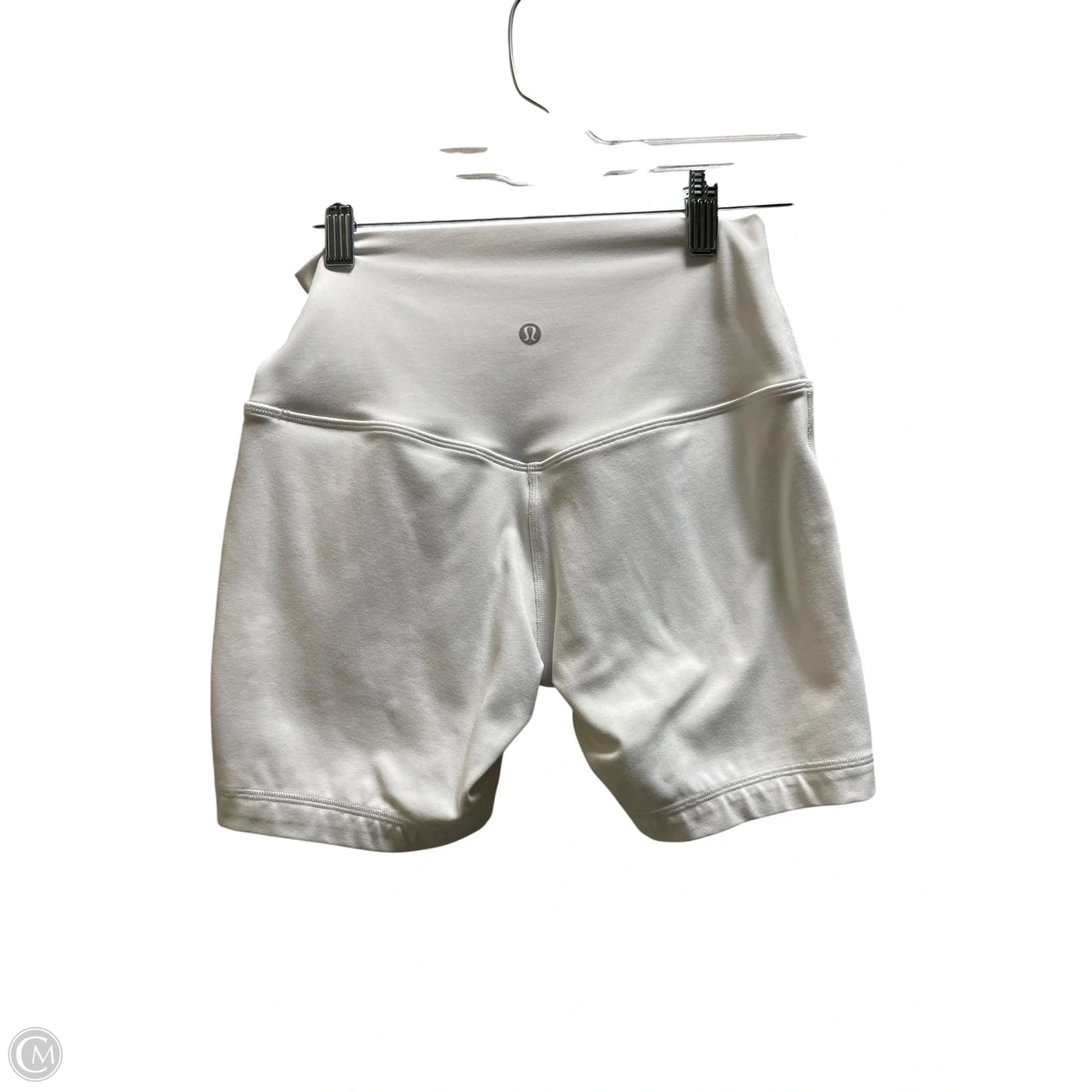 Athletic Shorts By Lululemon In White, Size: 6
