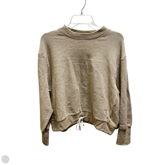 Sweatshirt Crewneck By Varley In Tan, Size: M