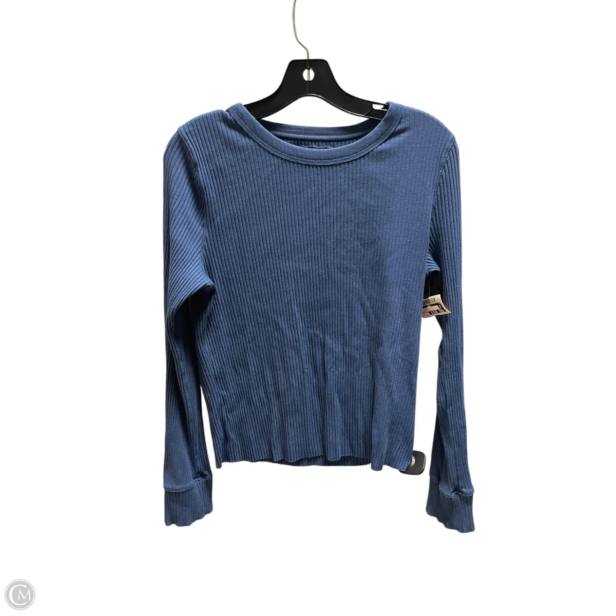 Top Long Sleeve By Aerie In Blue, Size: L