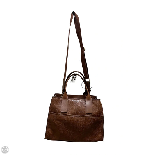 Handbag Leather By Lucky Brand, Size: Large