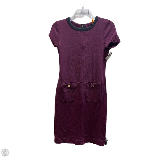 Dress Designer By Tory Burch In Maroon, Size: S