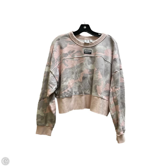 Sweatshirt Crewneck By Adidas In Pink, Size: L