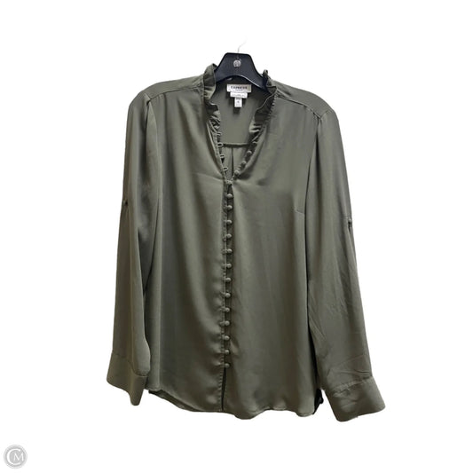 Top Long Sleeve By Express In Green, Size: M