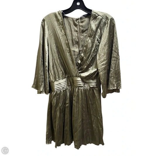 Dress Casual Midi By Zara In Green, Size: M