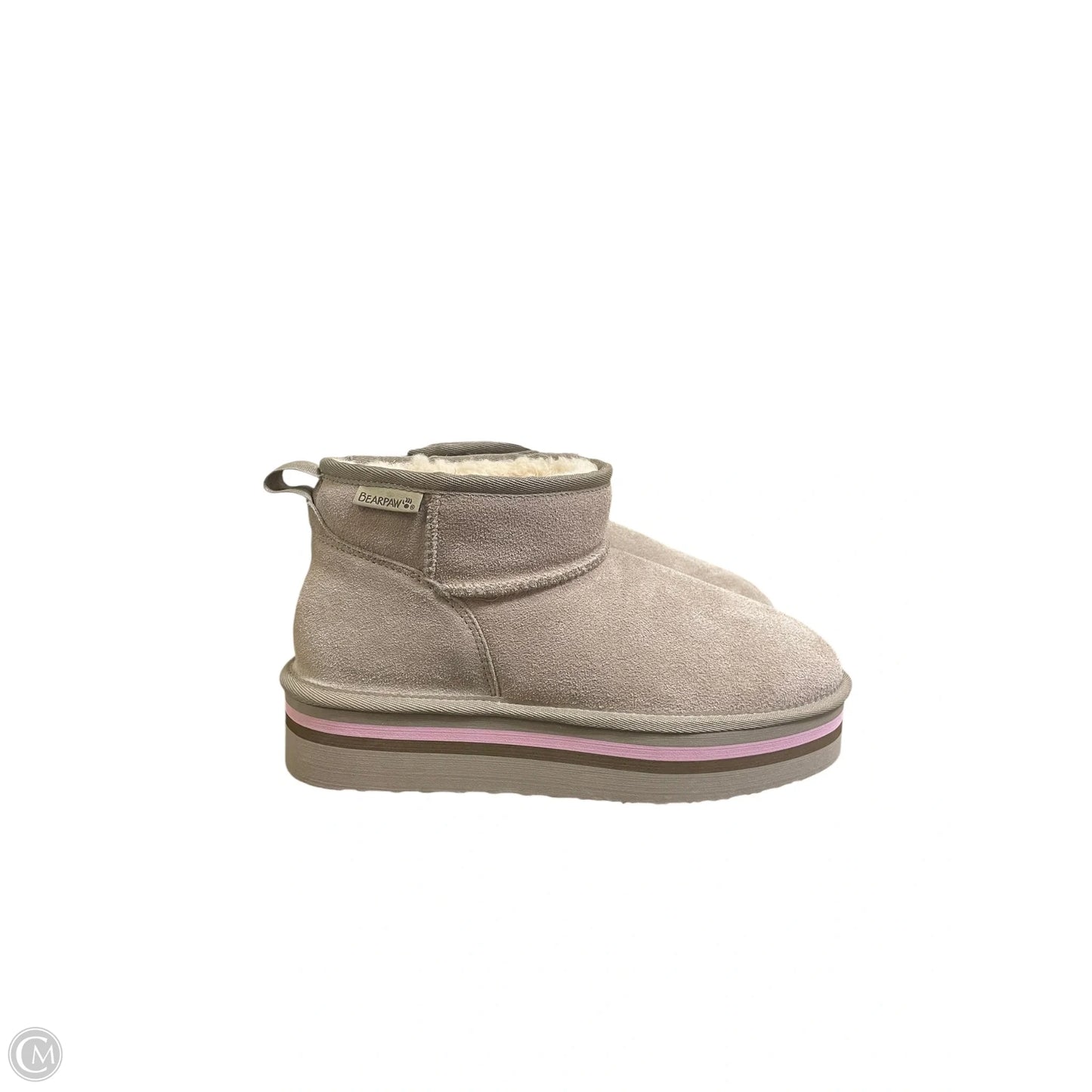Boots Ankle Flats By Bearpaw In Tan, Size: 10