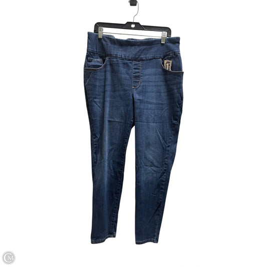 Jeans Skinny By Lee In Blue Denim, Size: 18
