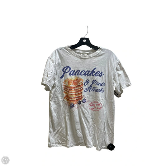 Top Short Sleeve By Comfort Colors In White, Size: M