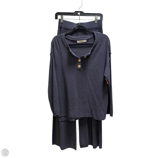 Pants Set 2pc By Anrabess In Navy, Size: S