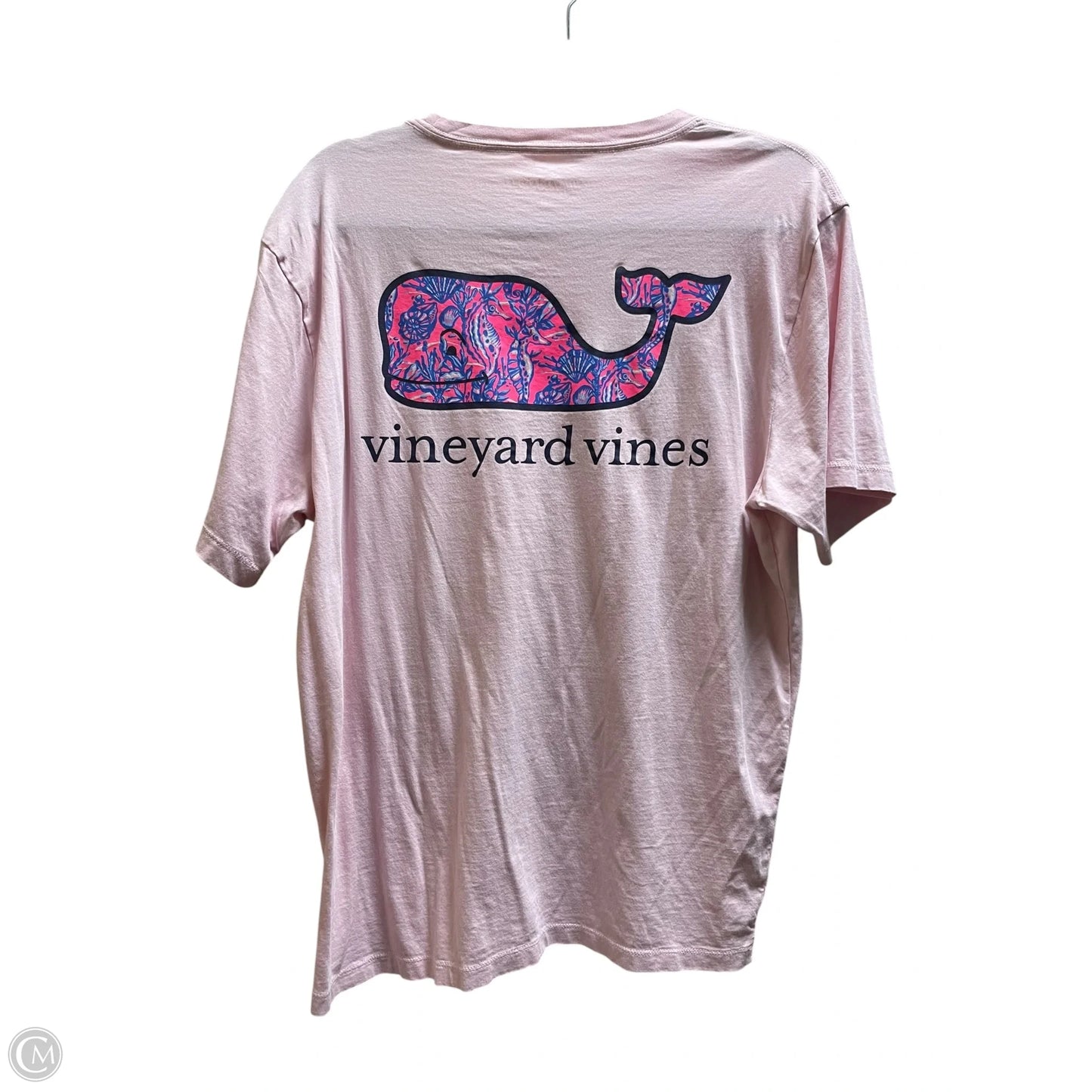 Top Short Sleeve By Vineyard Vines In Pink, Size: M
