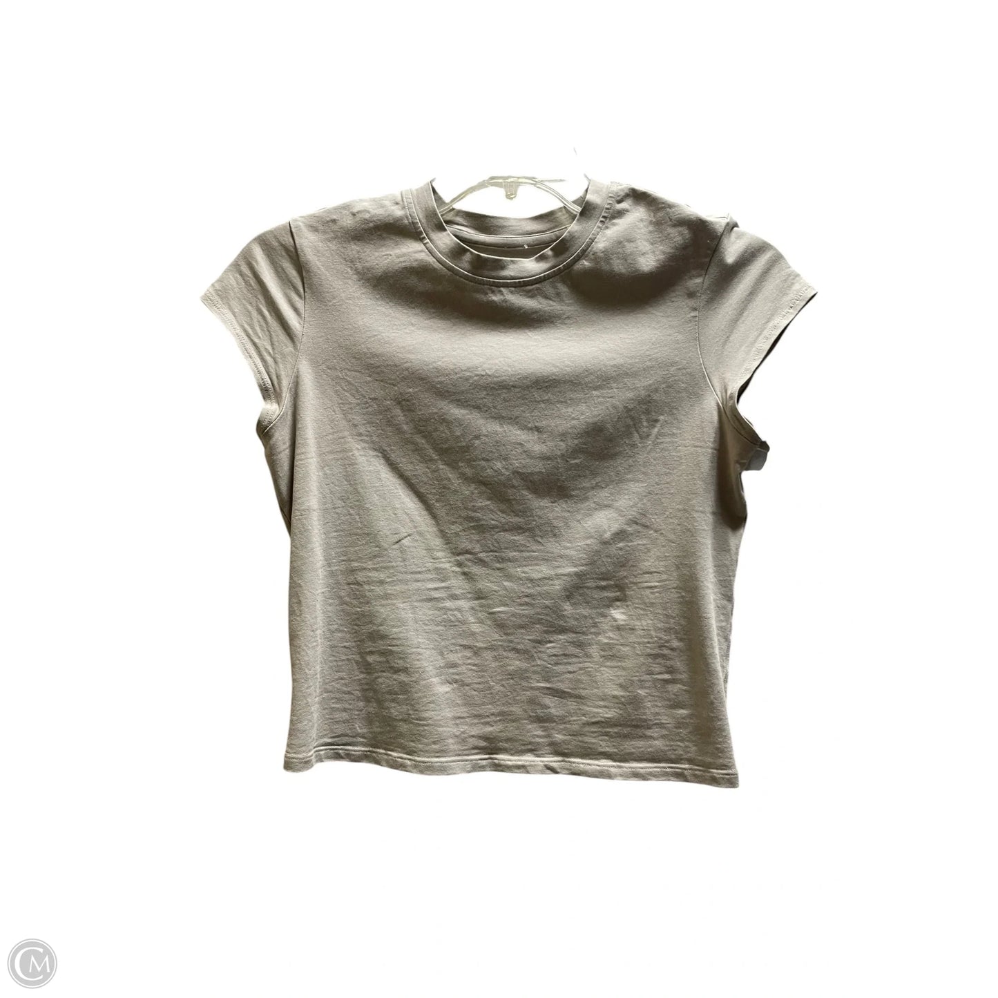 Top Short Sleeve By Lululemon In Beige, Size: S