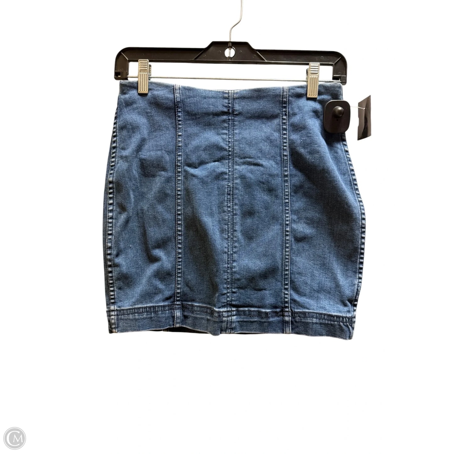 Skirt Mini & Short By Free People In Blue Denim, Size: 4
