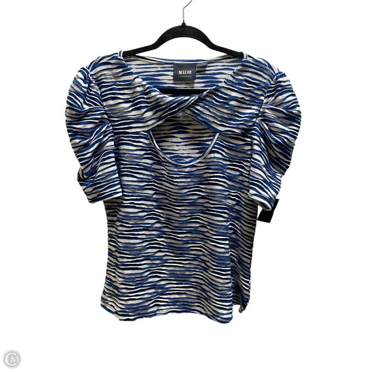 Top Short Sleeve By Maeve In Blue, Size: L