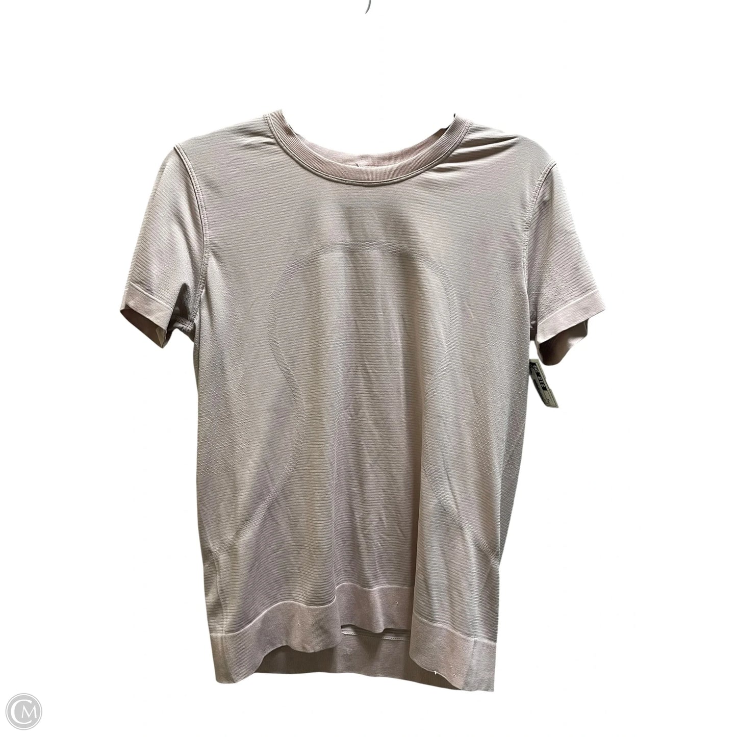 Athletic Top Short Sleeve By Lululemon In Pink, Size: M