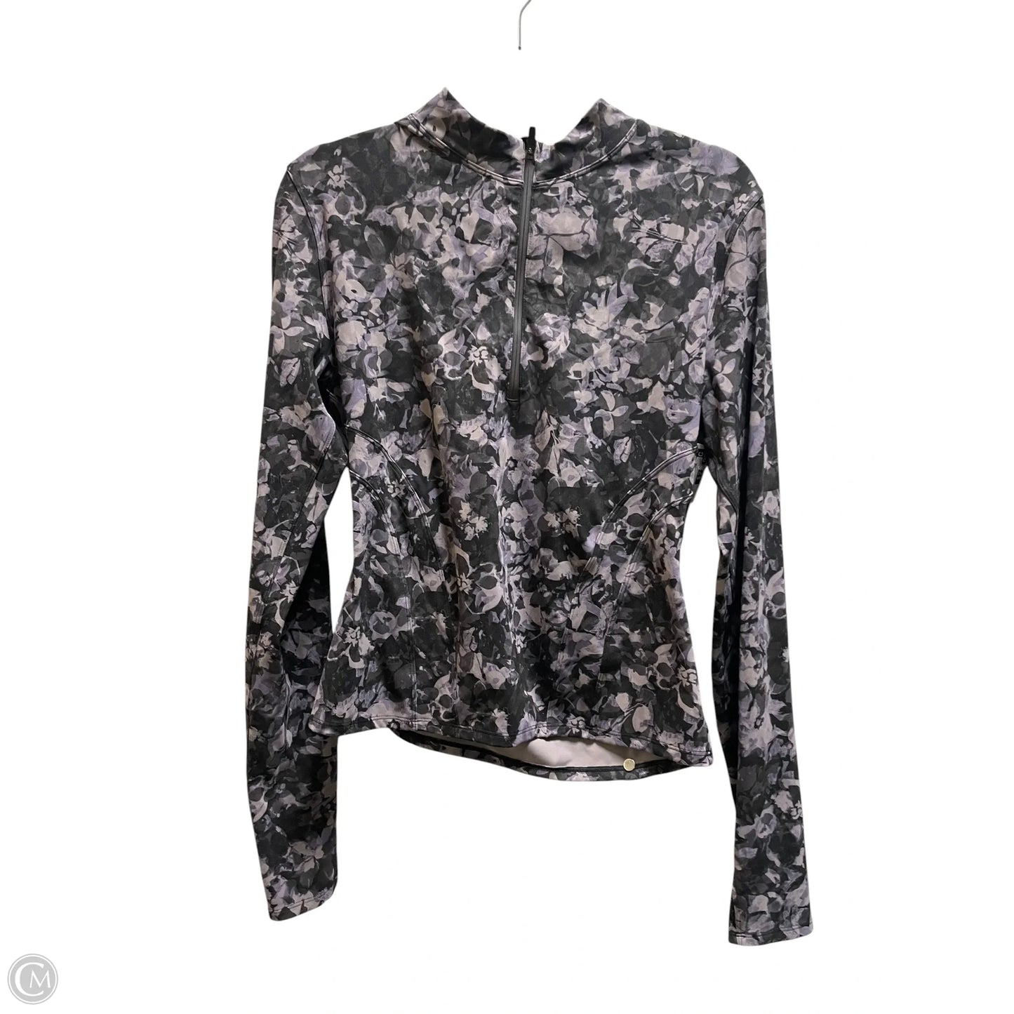 Athletic Top Long Sleeve Collar By Lululemon In Purple, Size: M