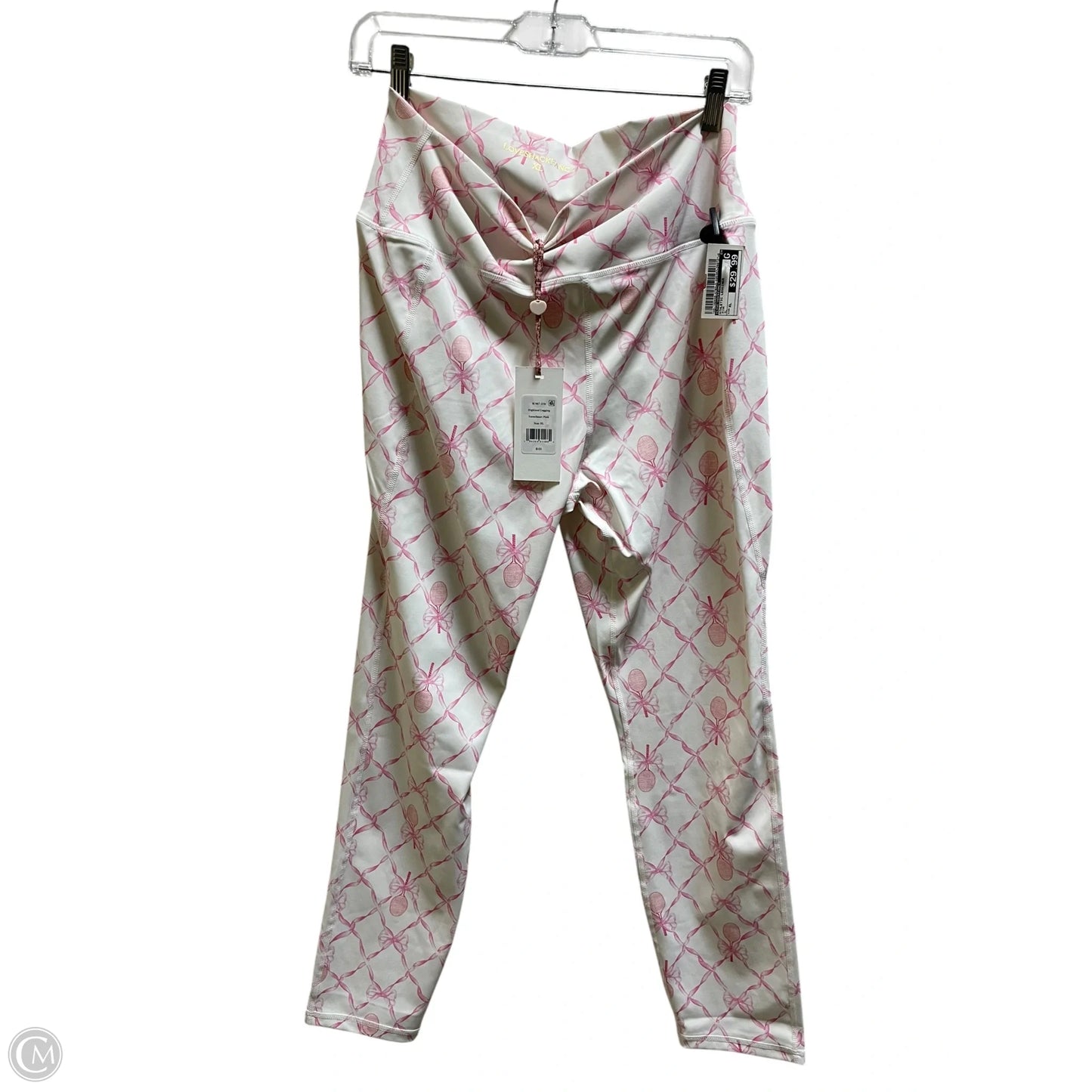Athletic Leggings By Loveshackfancy In Pink, Size: Xl