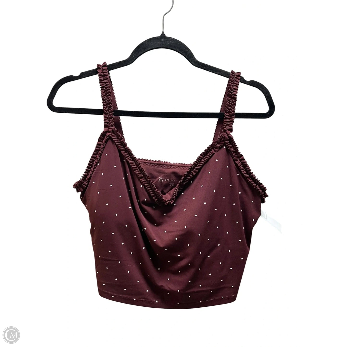 Athletic Tank Top By Offline In Polkadot Pattern, Size: Xl