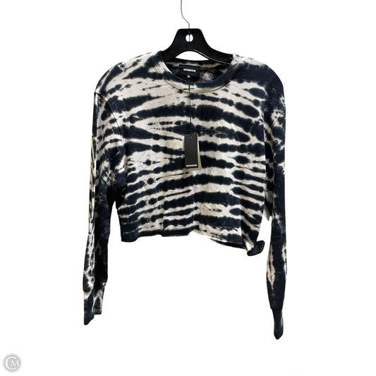 Top Long Sleeve By Monrow In Tie Dye Print, Size: Xs