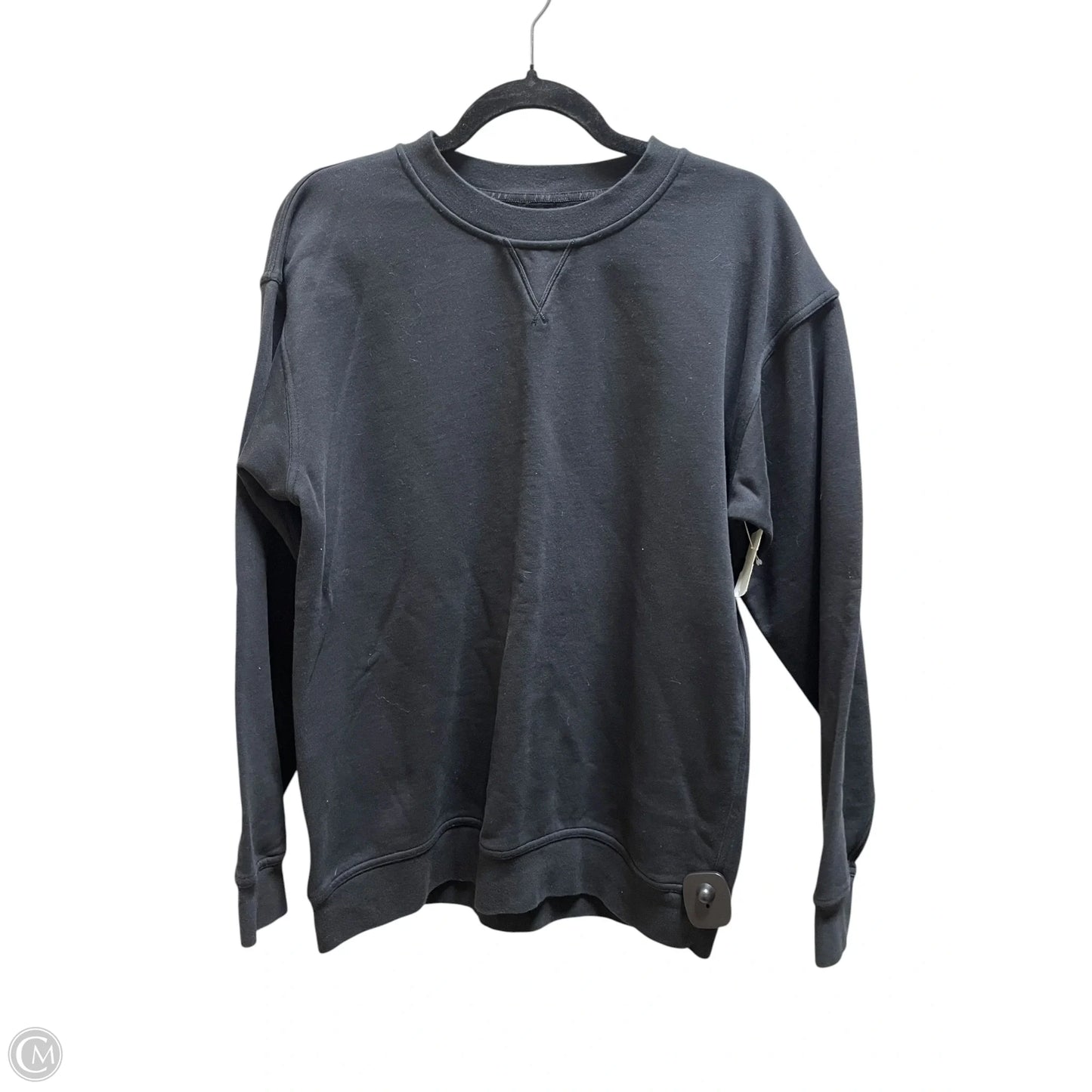 Athletic Sweatshirt Crewneck By Lululemon In Black, Size: L