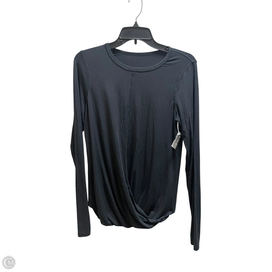 Athletic Top Long Sleeve Crewneck By Lululemon In Black, Size: S