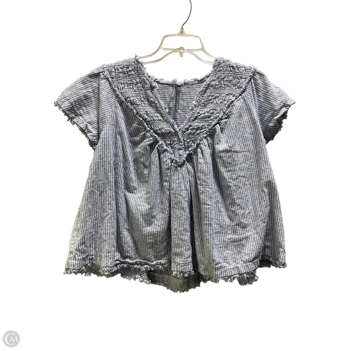 Top Short Sleeve By Anthropologie In Blue, Size: Xl