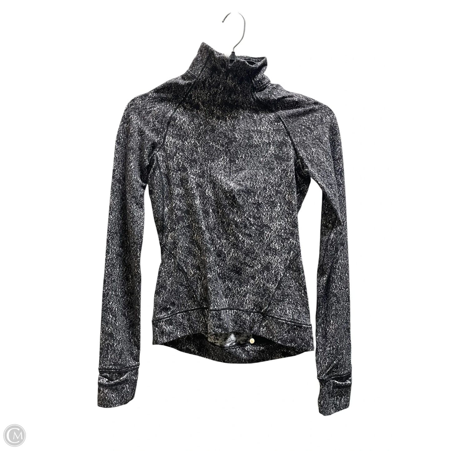 Athletic Top Long Sleeve Crewneck By Lululemon In Black, Size: 2