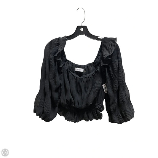 Top Long Sleeve By Do + Be In Black, Size: S