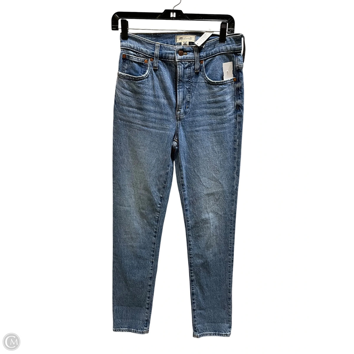 Jeans Straight By Madewell In Blue Denim, Size: 0