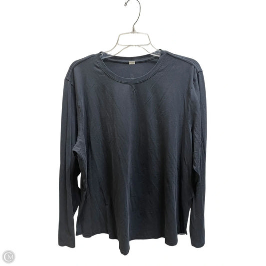 Top Long Sleeve By Lululemon In Black, Size: L