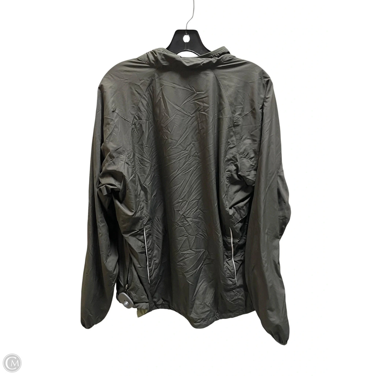 Jacket Windbreaker By Nike In Green, Size: M